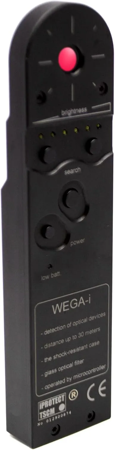 | WEGA i - Professional Hidden Video Camera Detector Spy Cam Finder DD1200