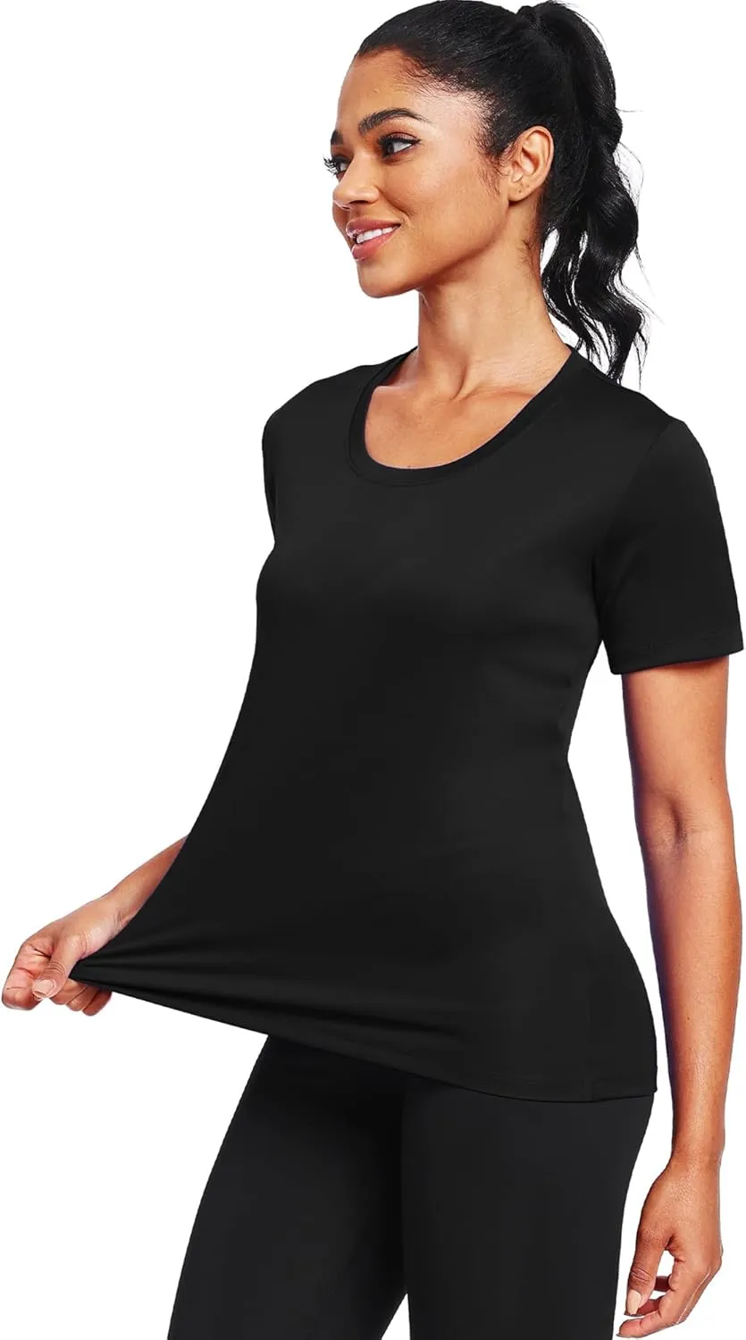 1-5 Pack Women's Short Sleeve Shirts UPF 50  Sun Protection T-Shirts V Neck Workout Quick Dry Tops
