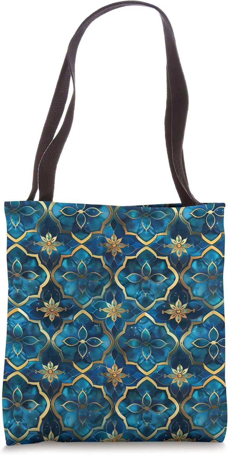 1001 Arabian Style Nights Pattern Tote Bag