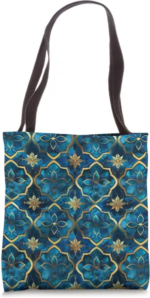 1001 Arabian Style Nights Pattern Tote Bag