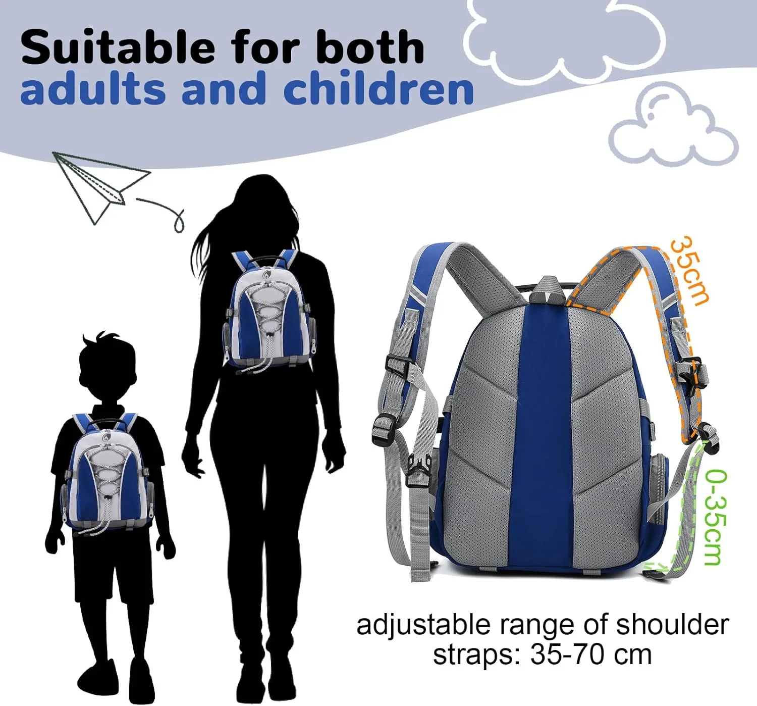 10L Bluey Toddler Backpack for Boys, Kids Backpack, Preschool Kindergarten Child Bookbag, Mini Travel Cute Daycare Backpack