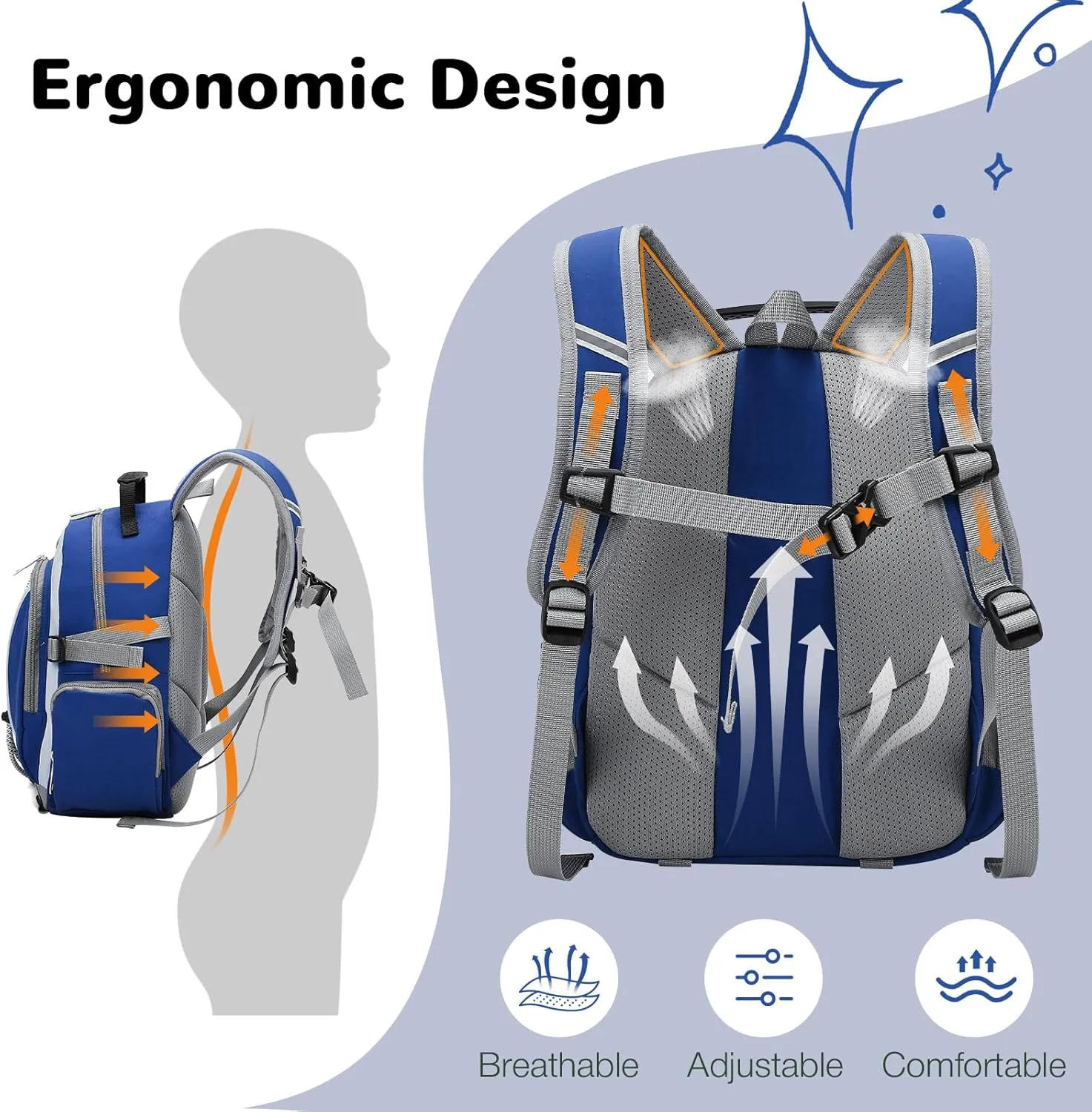 10L Bluey Toddler Backpack for Boys, Kids Backpack, Preschool Kindergarten Child Bookbag, Mini Travel Cute Daycare Backpack