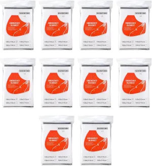 10lots Portables Blanket Multifunctional Blanket Large Size Blanket Survival for Camping and Emergencies Shelter