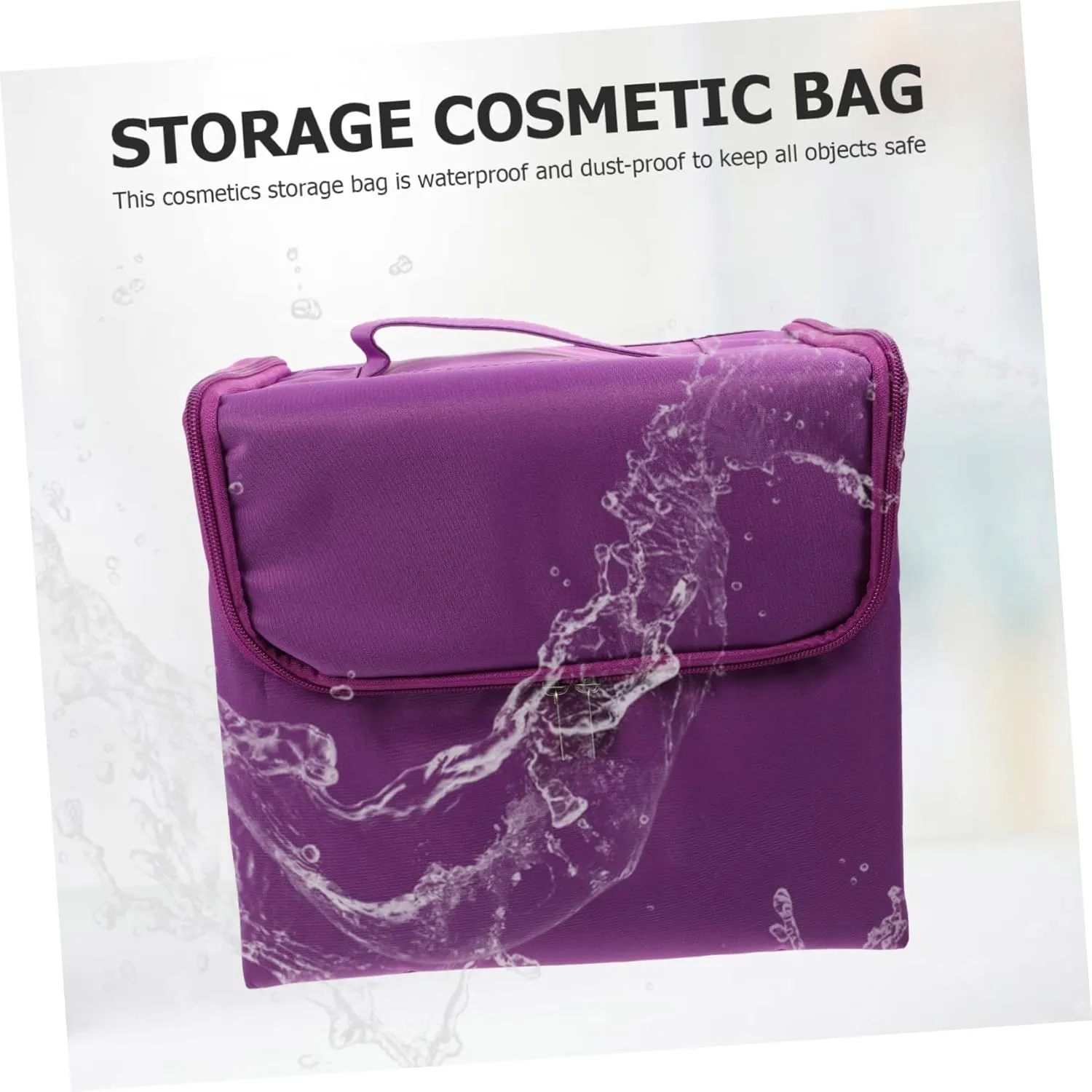 1pc Cosmetic Bag Duffle Bag for Travel Manicure Tools Cosmetics Bag Waterproof Bag Miss Portable, Purple, 29x21cm