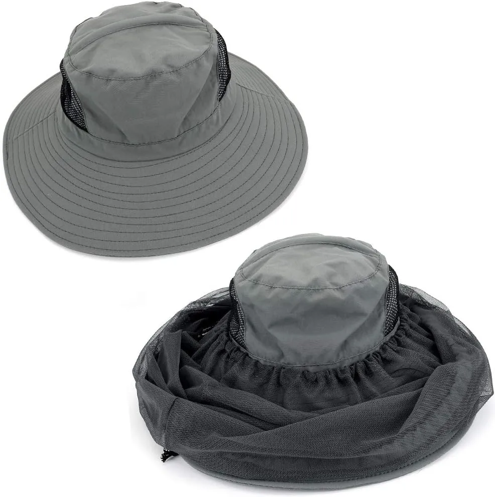 2 Pack Hats Sun Protection Hats for Gardening Hiking Fishing
