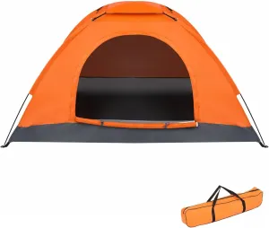 2 Person Camping Tent with Rain Fly and Carrying Bag - Portable Lightweight Waterproof Dome Tent for Backpacking Outdoor Camping/Hiking