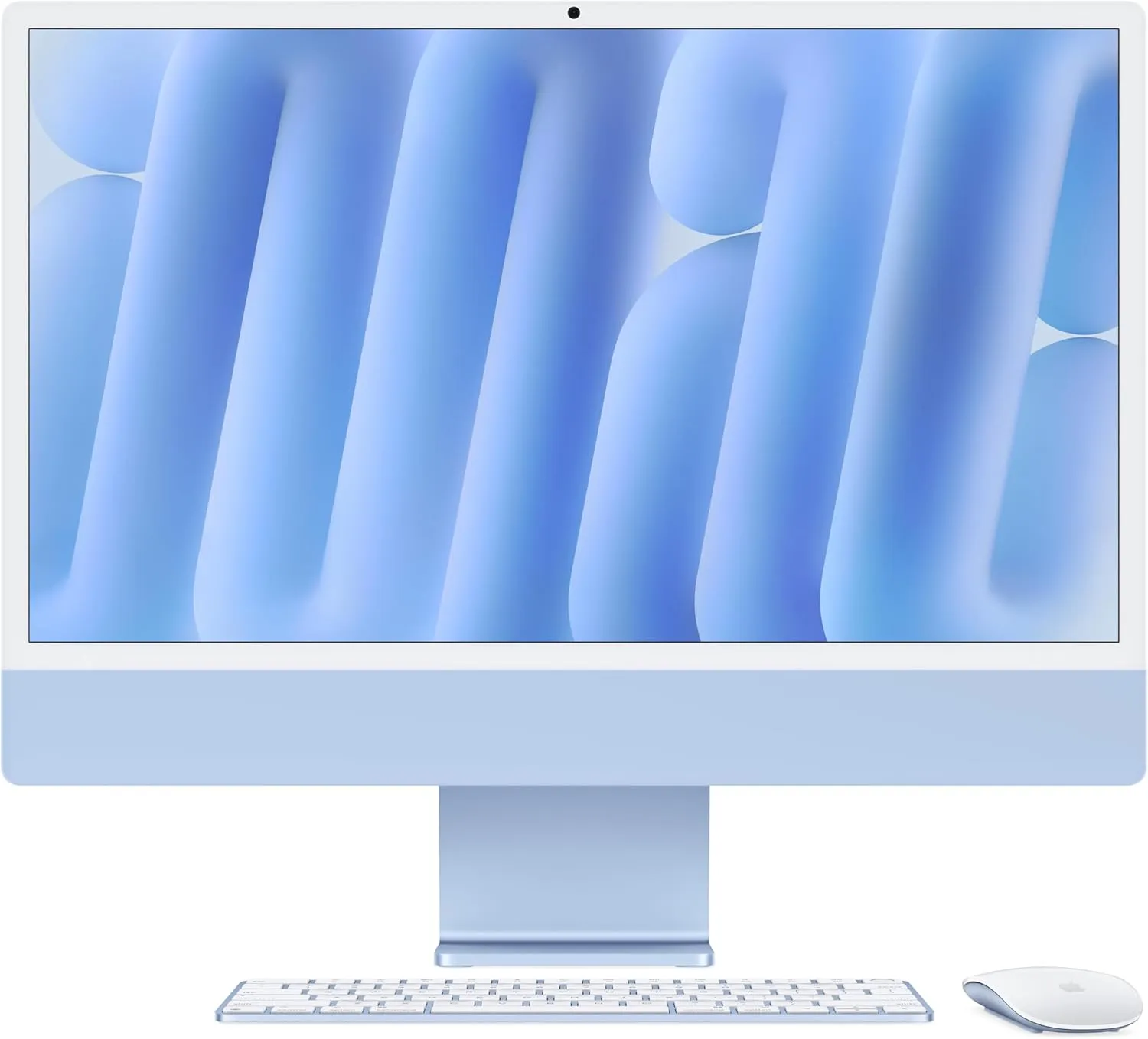 2024 Apple iMac with Apple M4 (24-inch, 16GB RAM, 256GB SSD Storage) Blue (Renewed)