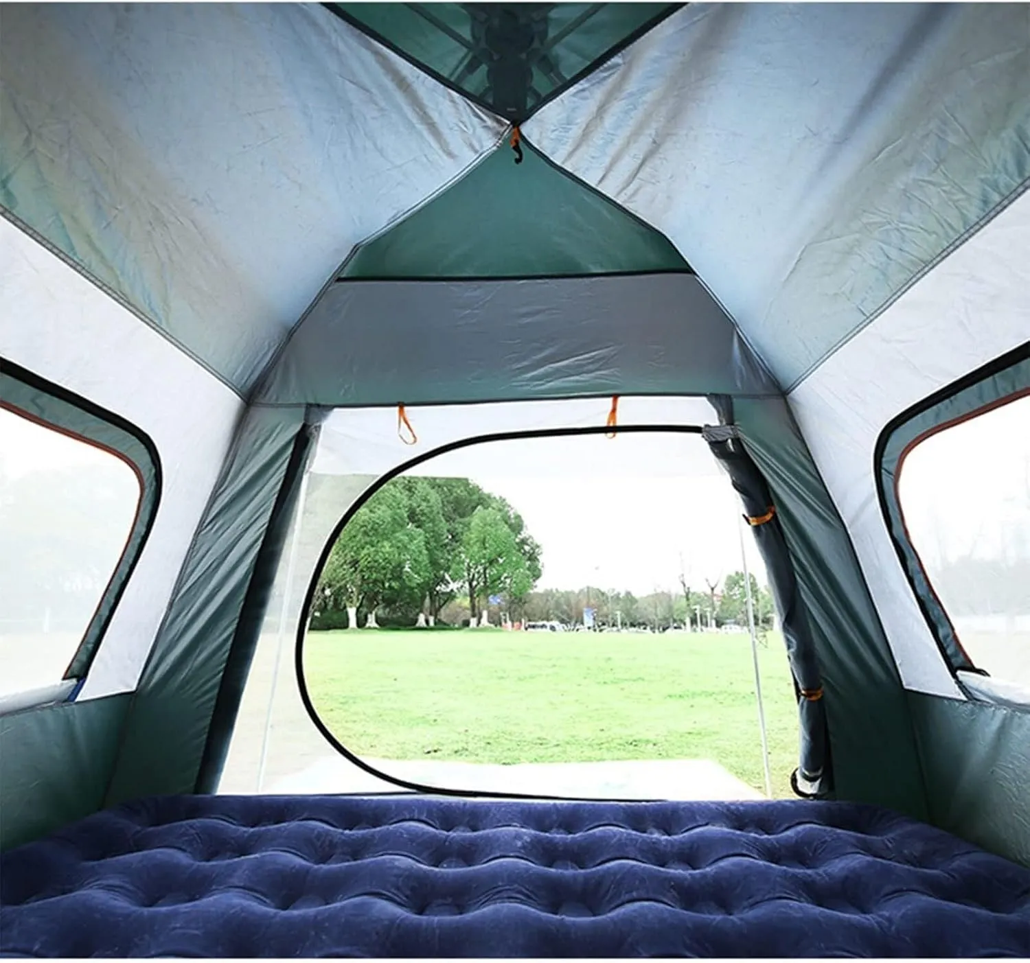 3-4 Person Lightweight Backpacking Tent, Quick Opening Waterproof Outdoor Tent for Hiking, Portable and Breathable