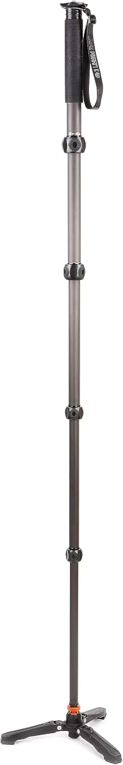 3 Legged Thing Legends Alana Carbon Fibre Monopod Kit - Travel-Friendly Camera Monopod for Professional Photographers & Videographers (ALANAKITDARK)