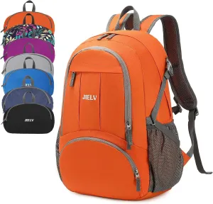 30L Lightweight Packable Backpack Small Foldable Hiking Backpack Waterproof Daypack Travel Camping Outdoor for Women Men Valentines Day Gifts(Orange)