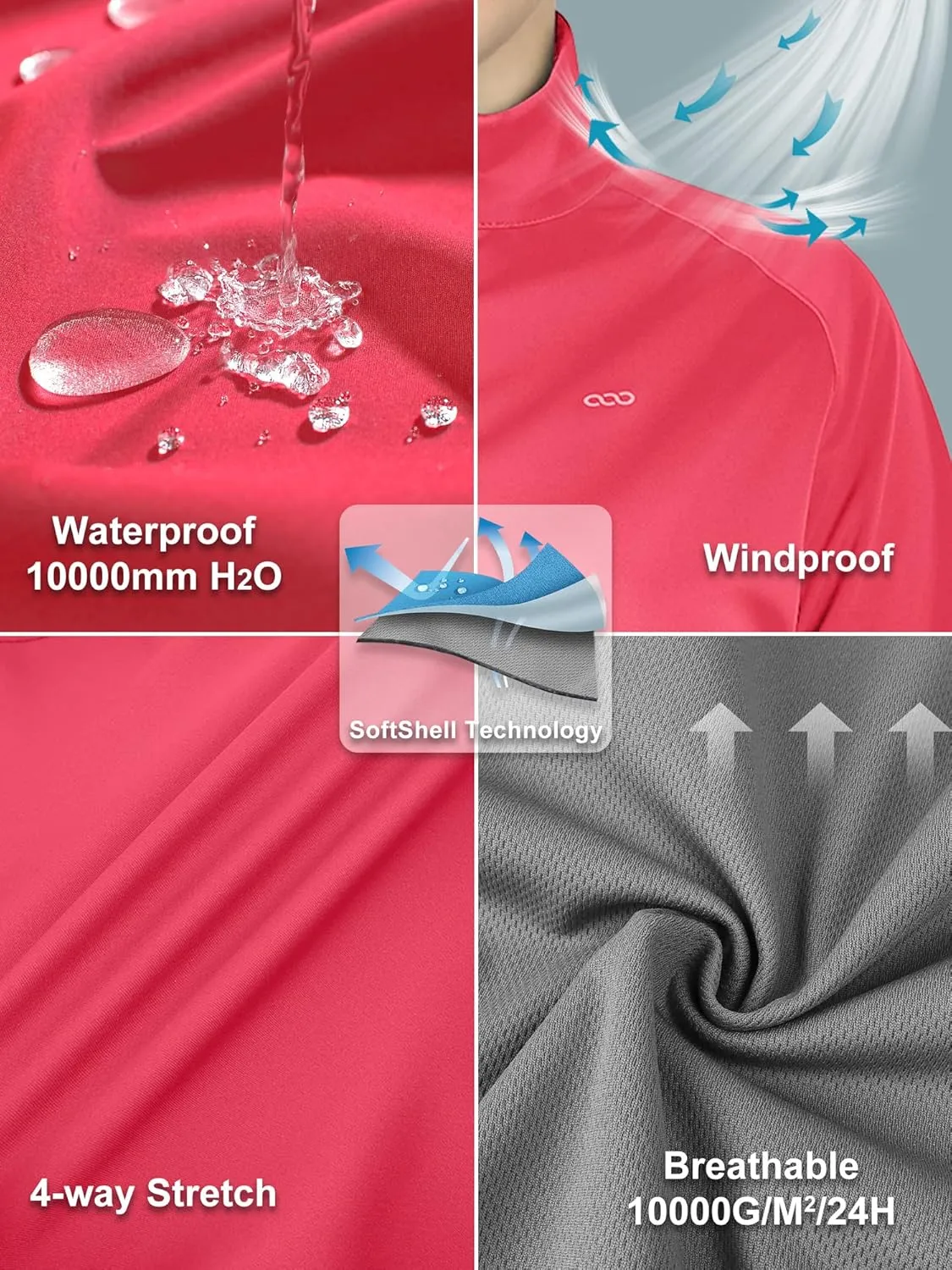 33,000ft Women’s Cycling Jackets Thermal Waterproof Running Jacket Breathable Winter Bike Jacket