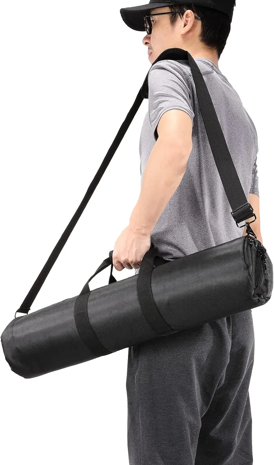 39in/100cm Tripod Carrying Case, Heavy Duty Nylon Bag with Shoulder Strap, Padded for Light Stand, Tripods, Monopods, Umbrellas, Softboxes, Boom Stand, Speaker Stands, Mic Stands