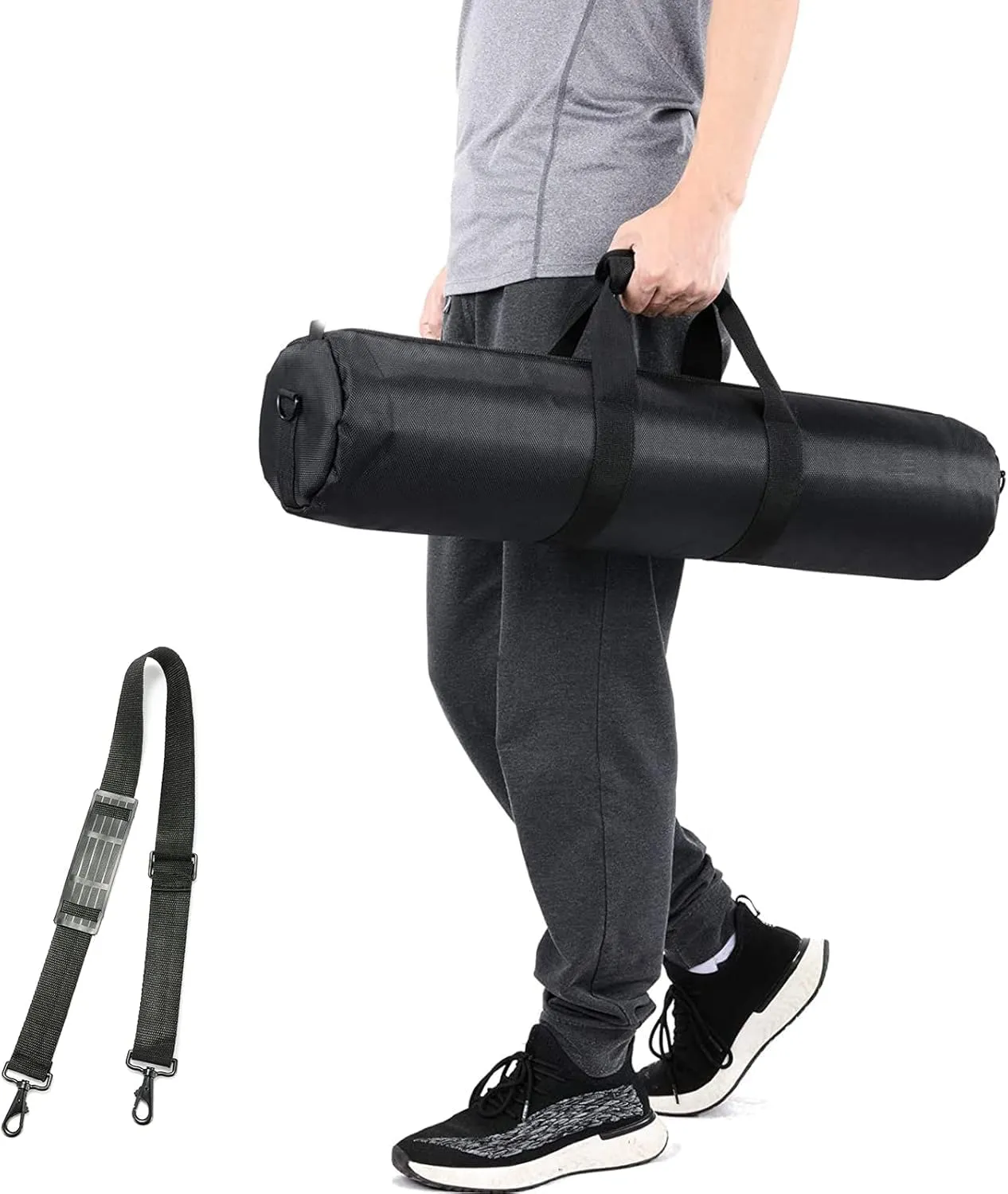 39in/100cm Tripod Carrying Case, Heavy Duty Nylon Bag with Shoulder Strap, Padded for Light Stand, Tripods, Monopods, Umbrellas, Softboxes, Boom Stand, Speaker Stands, Mic Stands