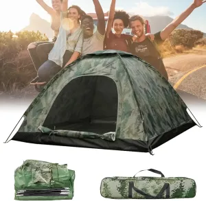 4 Person Polyester Dome Camping Tent with Rain Fly for Backpacking and Hiking