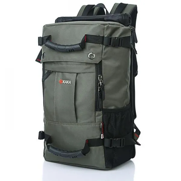 40L Large Capacity Oxford Backpack Multifunctional Shoulder Bag for Outdoor Camping Hiking Climbing Travelling Army Green