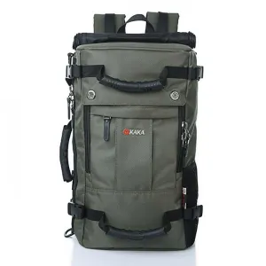 40L Large Capacity Oxford Backpack Multifunctional Shoulder Bag for Outdoor Camping Hiking Climbing Travelling Army Green