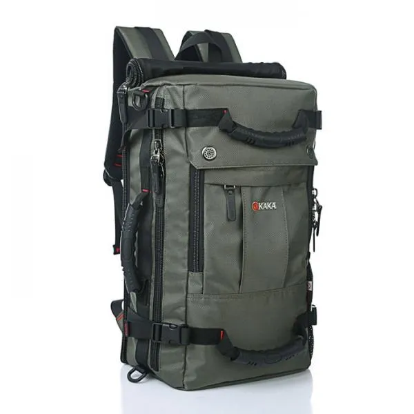 40L Large Capacity Oxford Backpack Multifunctional Shoulder Bag for Outdoor Camping Hiking Climbing Travelling Army Green
