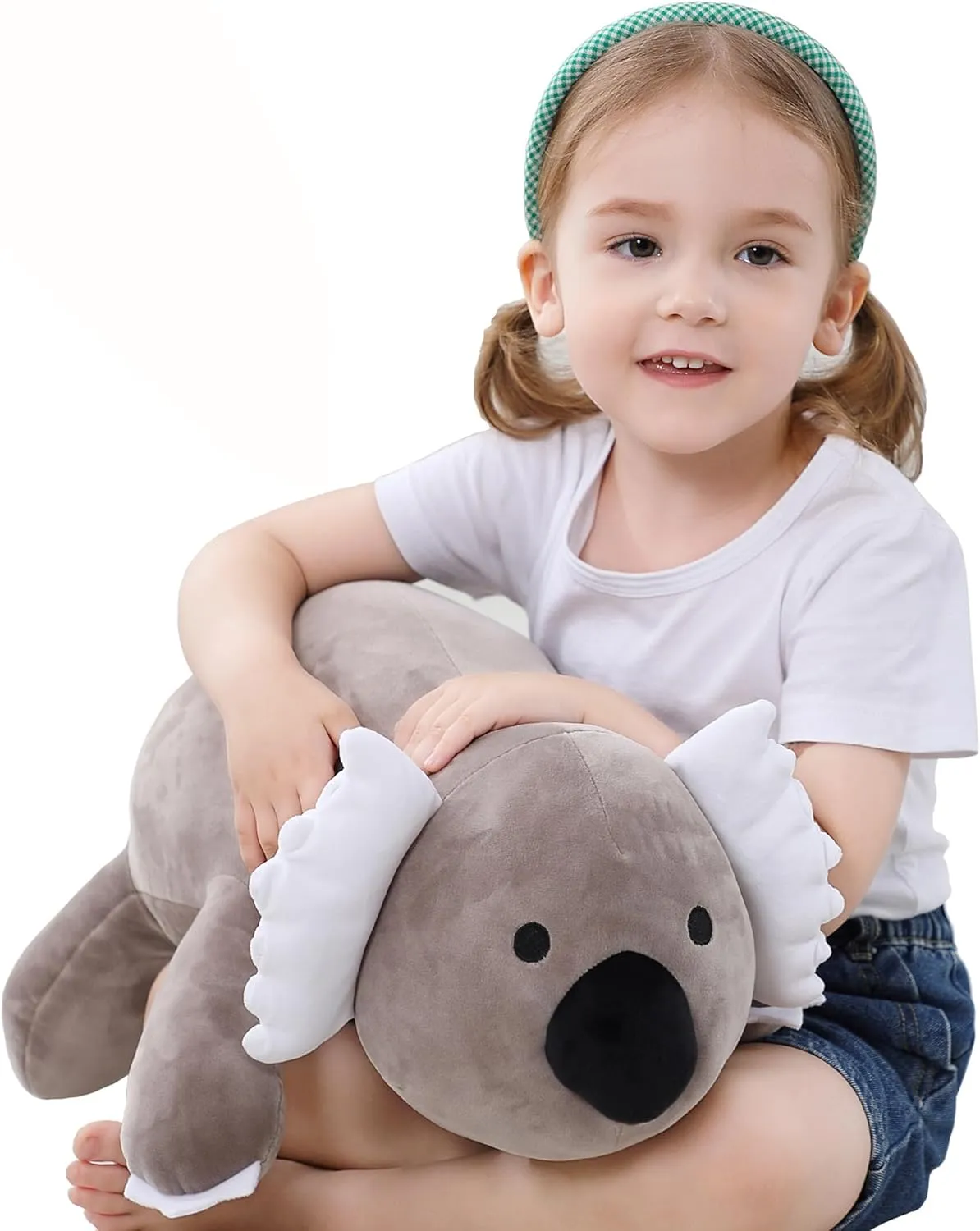 4.2lbs Weighted Koala Stuffed Animals, 24" Cuddle Koala Stuffed Animal Pillow, Big Weighted Stuffed Animals for Anxiety Gifts for Kids & Adults