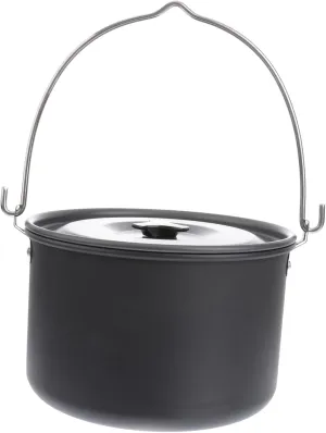 4l Large Capacity Camping Cookware Stove Pot Aluminum Alloy Portable for 5-8 People Backpacking Hiking Picnic BBQ