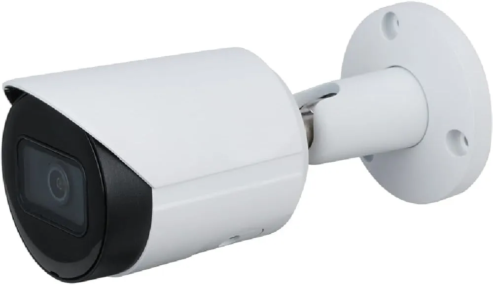 4MP HD PoE Bullet Network Camera IPC-HFW2441S-S, IP Security Camera for Dahua N42BD32, 98ft Night Vision, Smart Motion Detection, Built in Mic, IP67, 2.8mm Fixed Lens, White