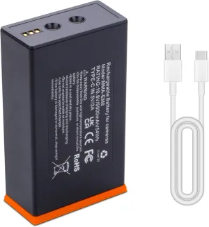 5000Mah 1-Pack battery replacement Compatible for Moultrie Edge, Edge 2, Edge Pro, Edge 2 Pro Trail Camera, Hunting Cameras Rechargeable Lithium-Ion Battery Pack with Type-C Charging Cable 10.8V 54Wh