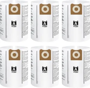 6 Pack VF3502 Shop Vac Bags For Ridgid 12-16 Gallon Wet Dry Vacuums, Vacuum Bags Replacement for WD1950 WD1956 WD1851 WD1850 RV2400HF WD1680 WD1450 WD1270