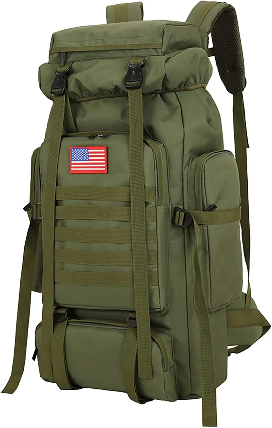 70l Hiking Backpack for Men Waterproof Military Camping Rucksack Travel Daypack