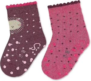 ABS crawling socks double pack sheep baby girls children's sock