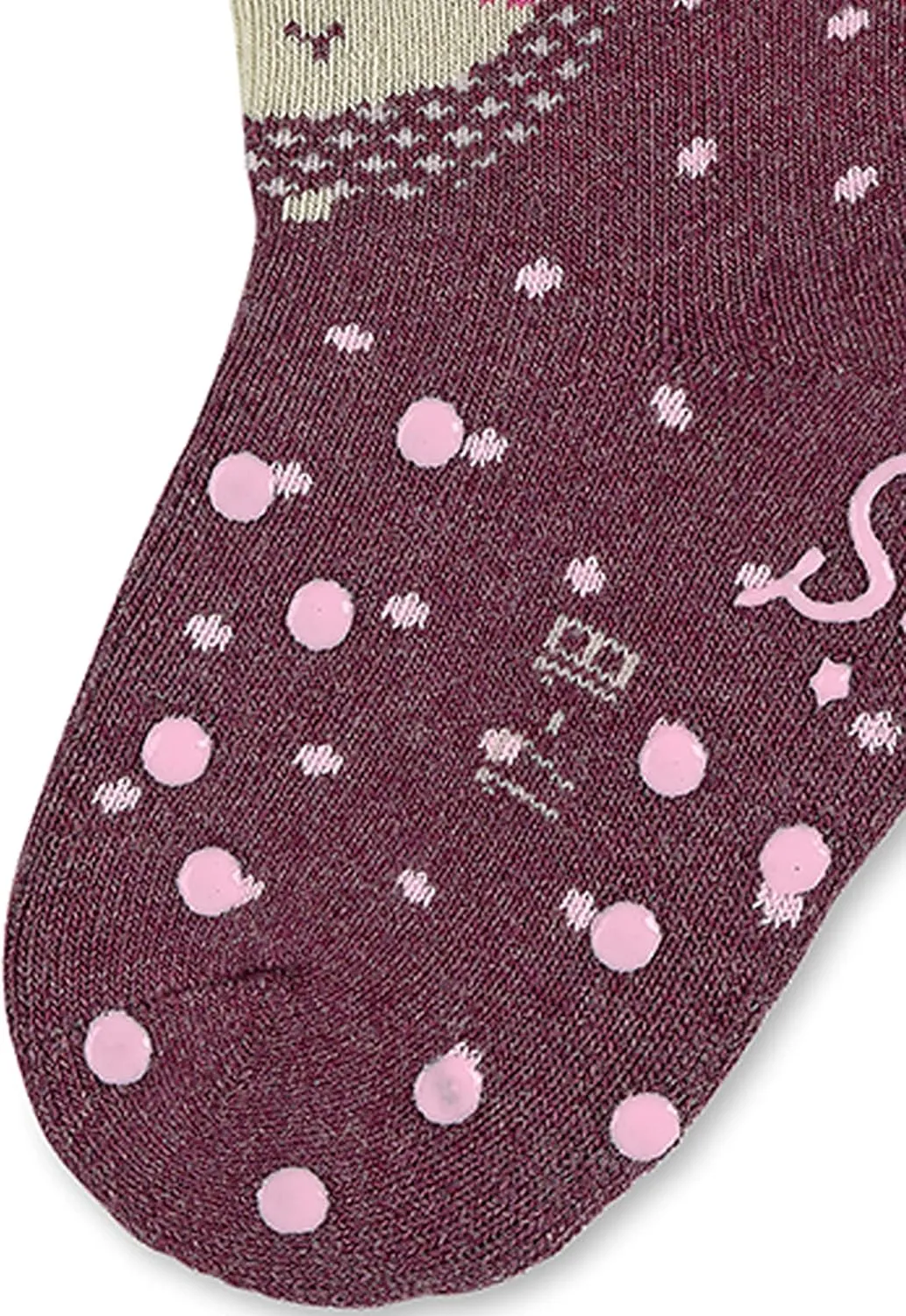 ABS crawling socks double pack sheep baby girls children's sock
