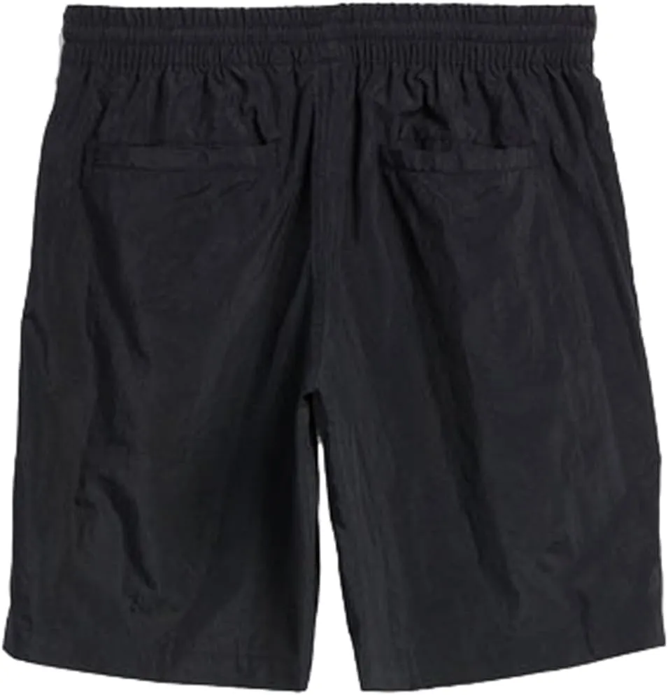 adidas Mens Solid Color Elastic Waistband Sport Shorts, Black