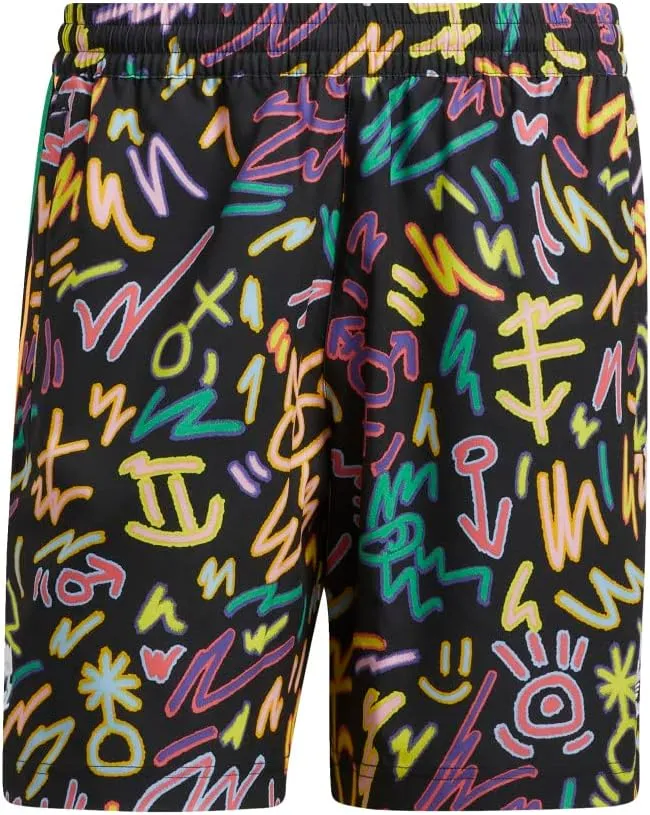 adidas Originals Women's Love Unites Doodle Printed Woven Short