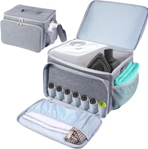 Adjustable Compartments Carry Bag Compatible with Dupray Neat Steamer for Floors,Portable Steam Cleaner Storage Bag Household Hand Case with Extra Pockets（Case Only）