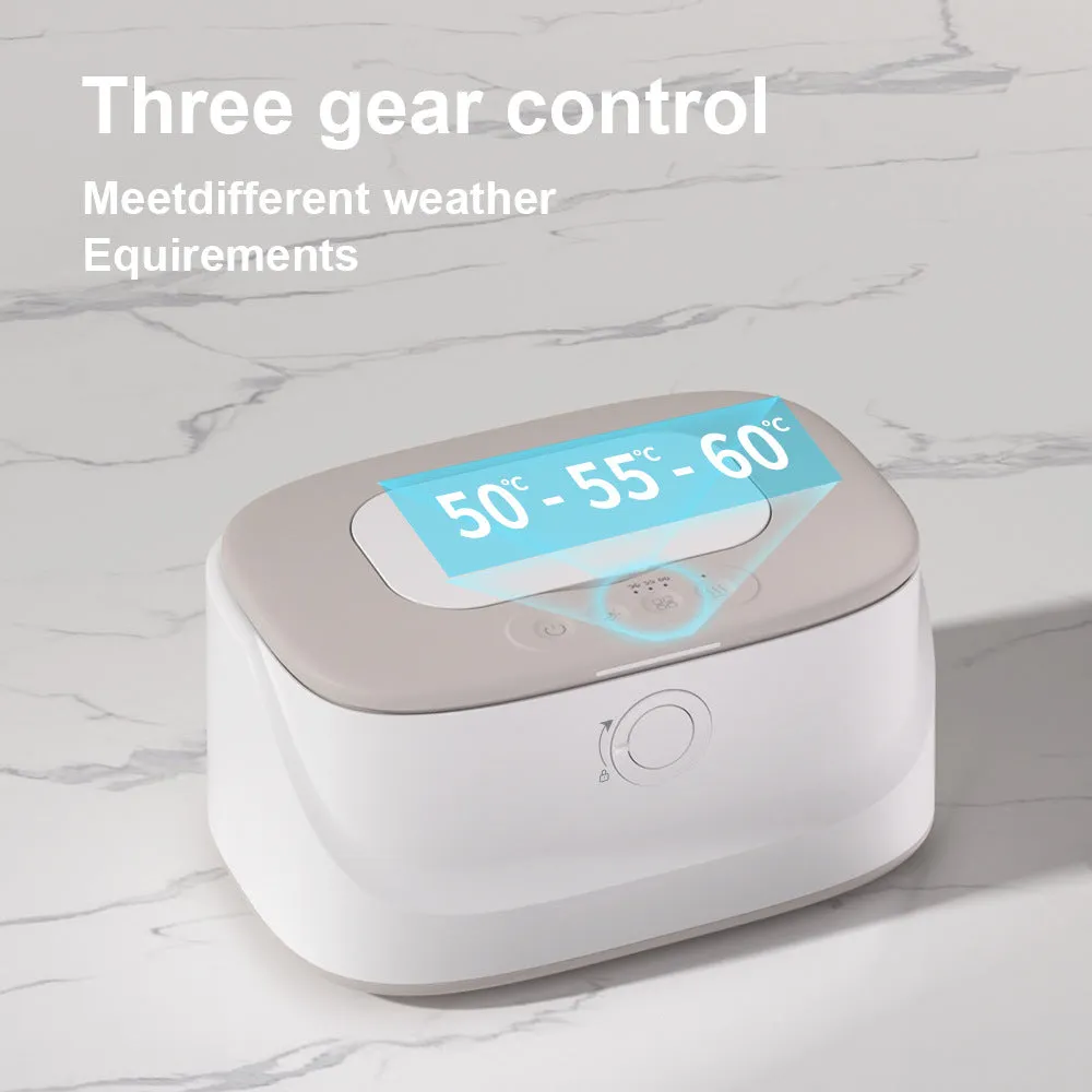 Adjustable Heating Baby Wet Wipes Warmer - Grey