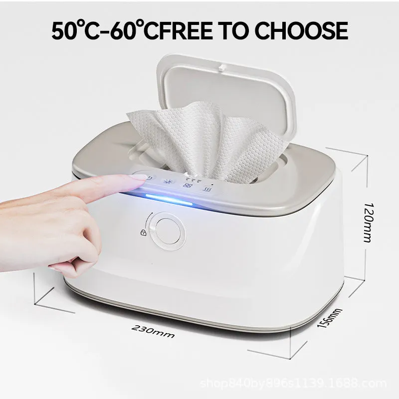 Adjustable Heating Baby Wet Wipes Warmer - Grey