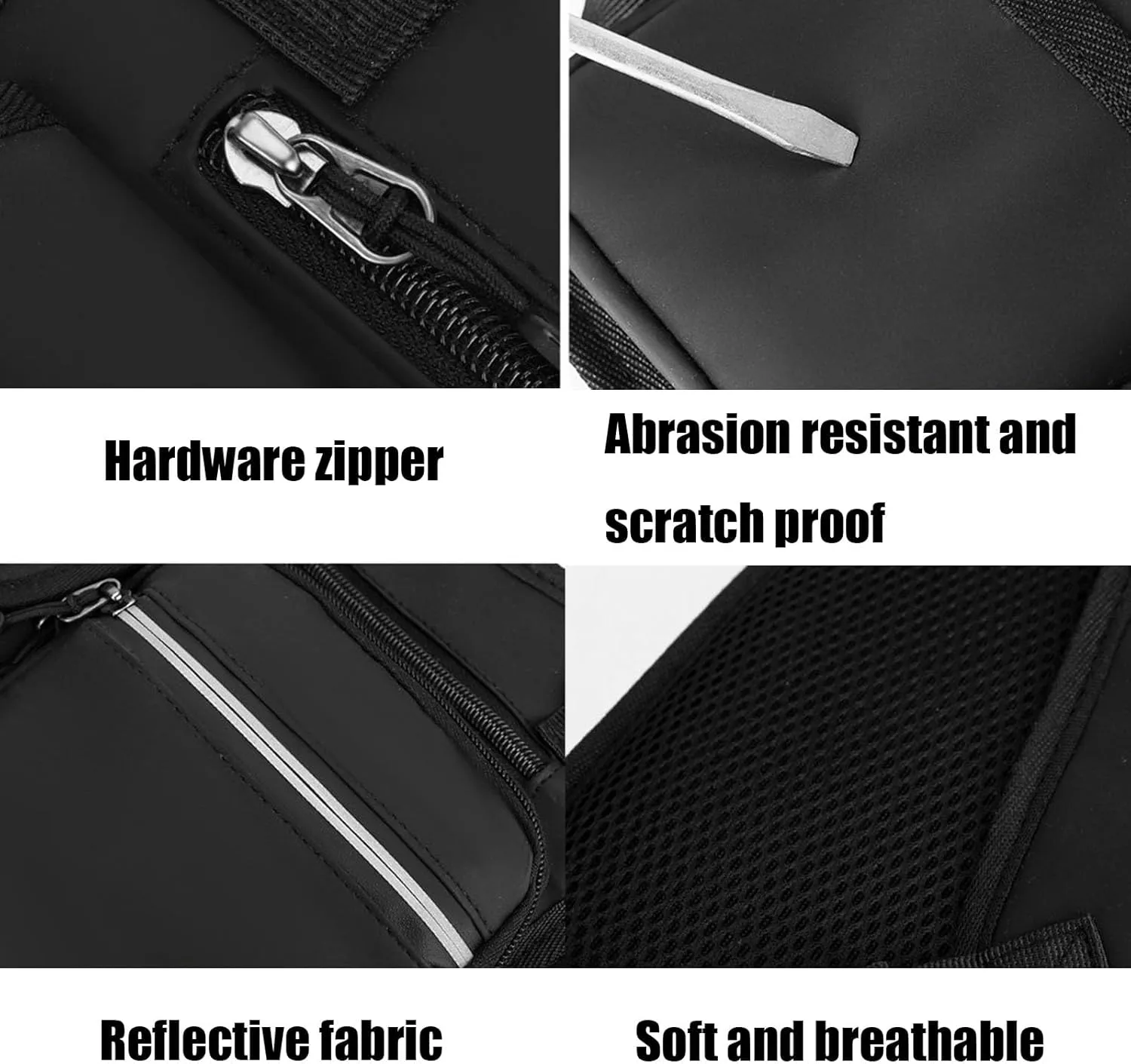 Adjustable Zipper Multi-functional Tactical Chest Bag, Sporty Vest Bag, for Outdoor Hiking Cycling Workouts, Sport (Black)