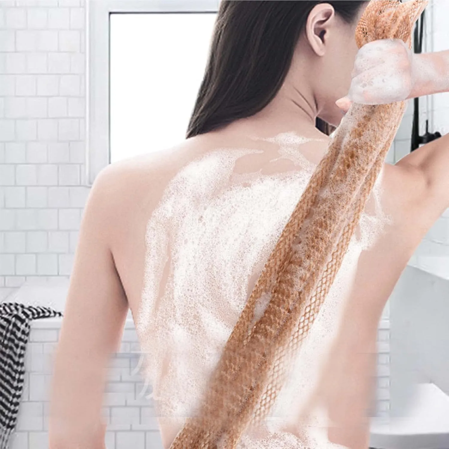 Afro Scrub African Exfoliating Net Sponge - Afroscrub Body Scrubber for Bath & Shower, Exfoliating Washcloth for Daily Use, Premium Bath Sponge (5 Pcs B)