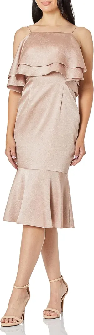 Aidan Mattox Women's Ruffle Cocktail Dress