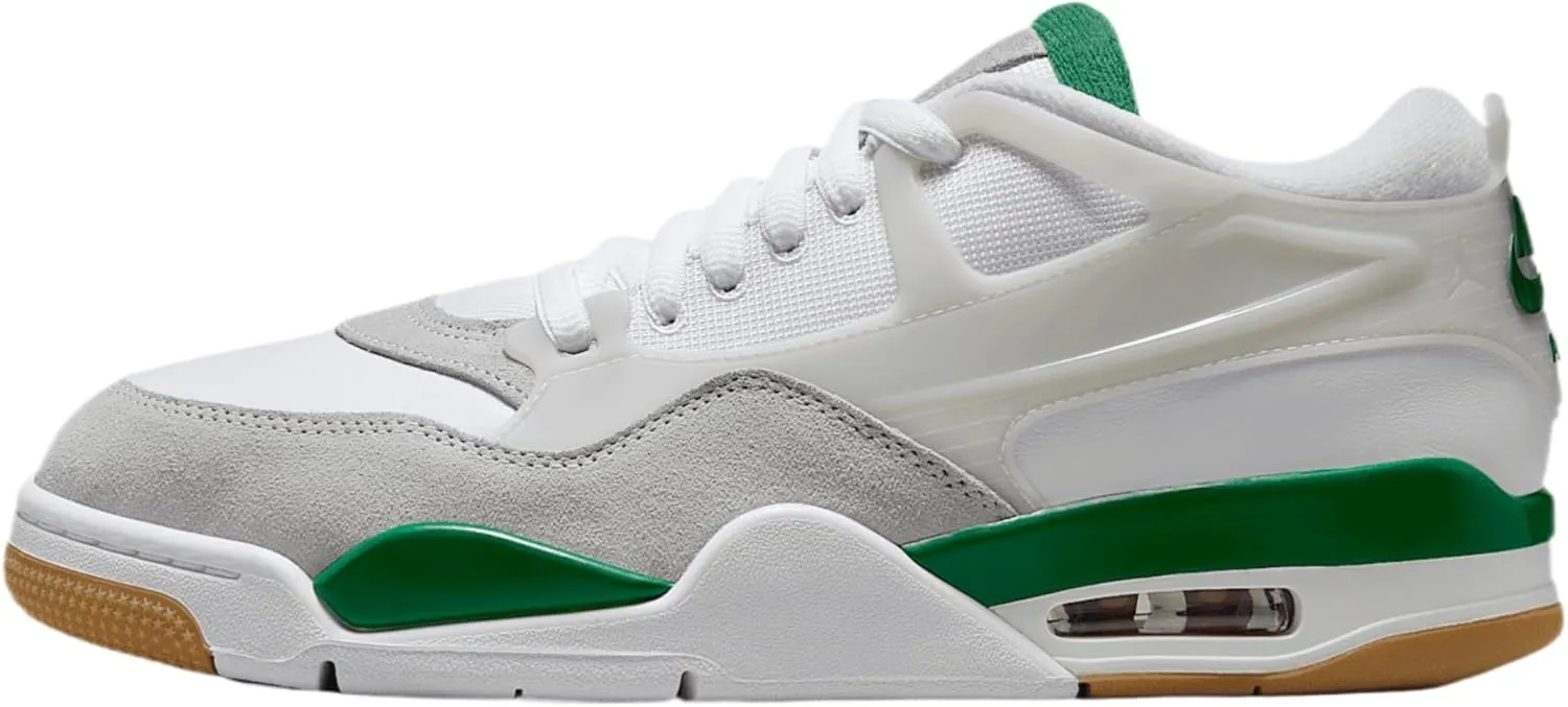 Air Jordan 4 RM Men's Shoes (FQ7939-103, White/Neutral Grey/Wolf Grey/Pine Green)
