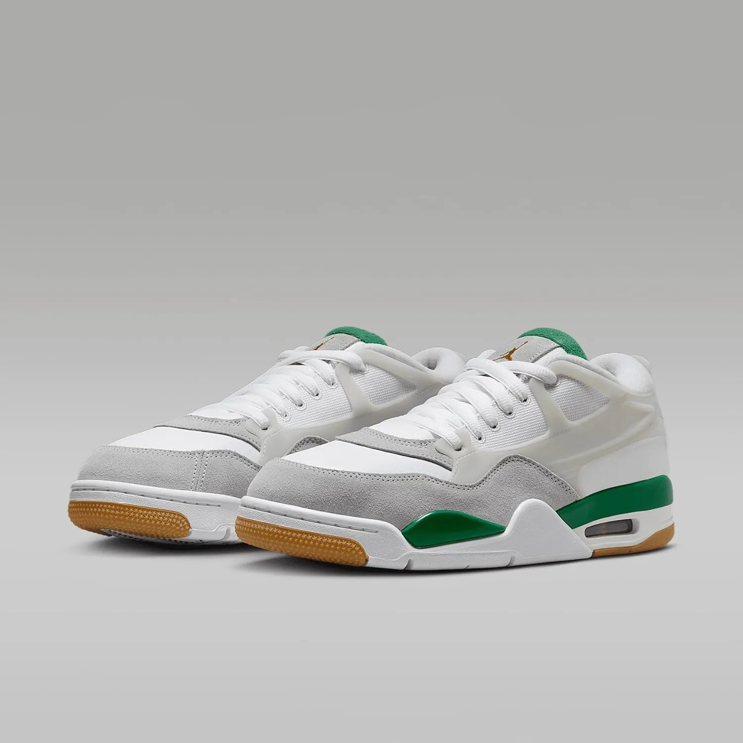 Air Jordan 4 RM Men's Shoes (FQ7939-103, White/Neutral Grey/Wolf Grey/Pine Green)