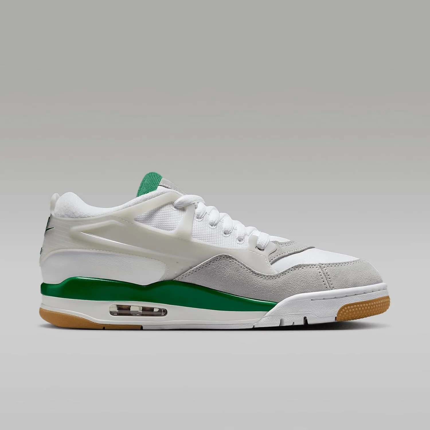 Air Jordan 4 RM Men's Shoes (FQ7939-103, White/Neutral Grey/Wolf Grey/Pine Green)