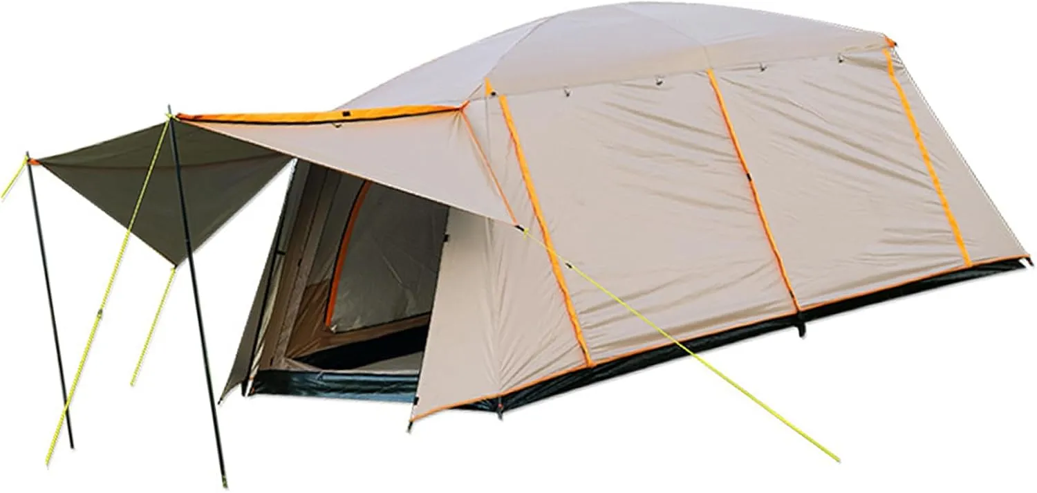 Alomejor 4-6 Person Backpacking Tent with Fiberglass Poles for Outdoor Tents, Ideal for Outdoor Camping, Hiking, Fishing