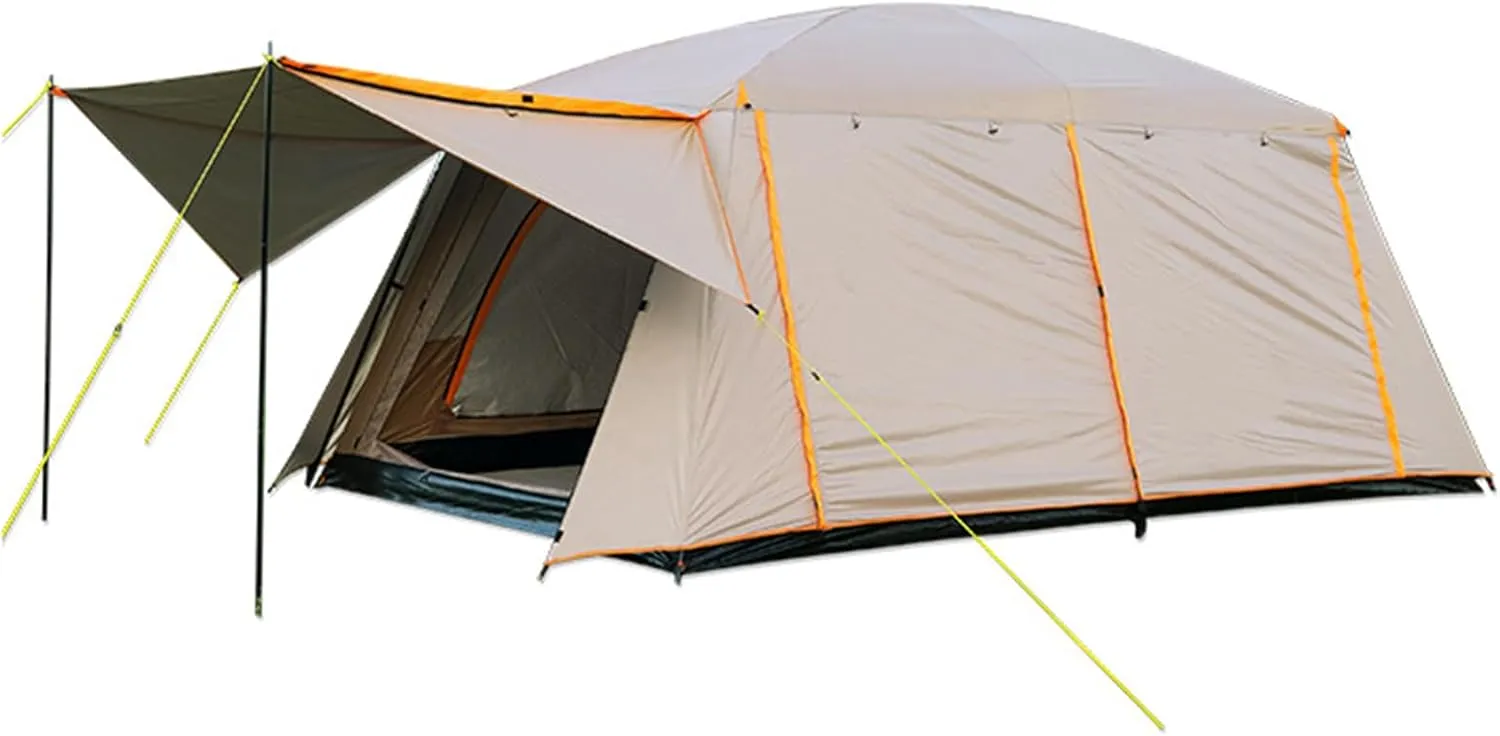 Alomejor 4-6 Person Backpacking Tent with Fiberglass Poles for Outdoor Tents, Ideal for Outdoor Camping, Hiking, Fishing