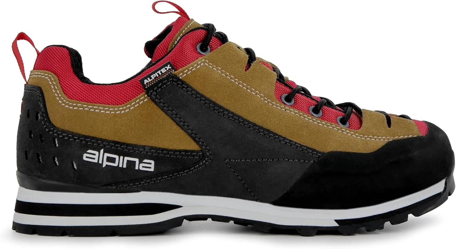 Alpina Royal Men's Premium Leather Waterproof Shoes Breathable Hiking Lightweight Shoes with Vibram Sole