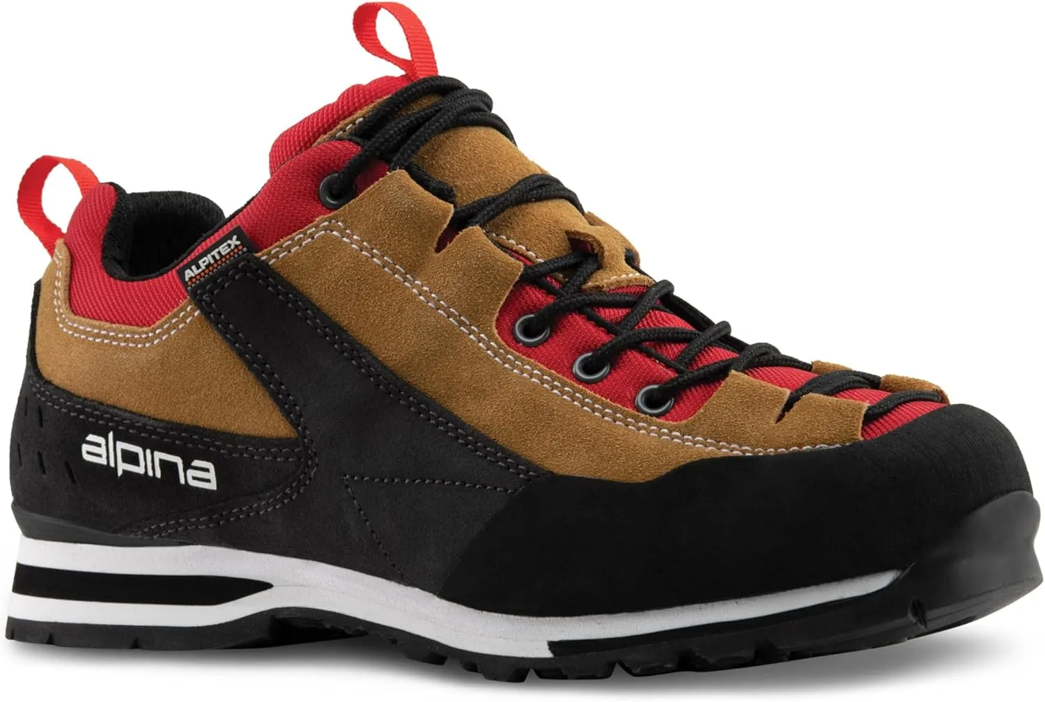 Alpina Royal Men's Premium Leather Waterproof Shoes Breathable Hiking Lightweight Shoes with Vibram Sole