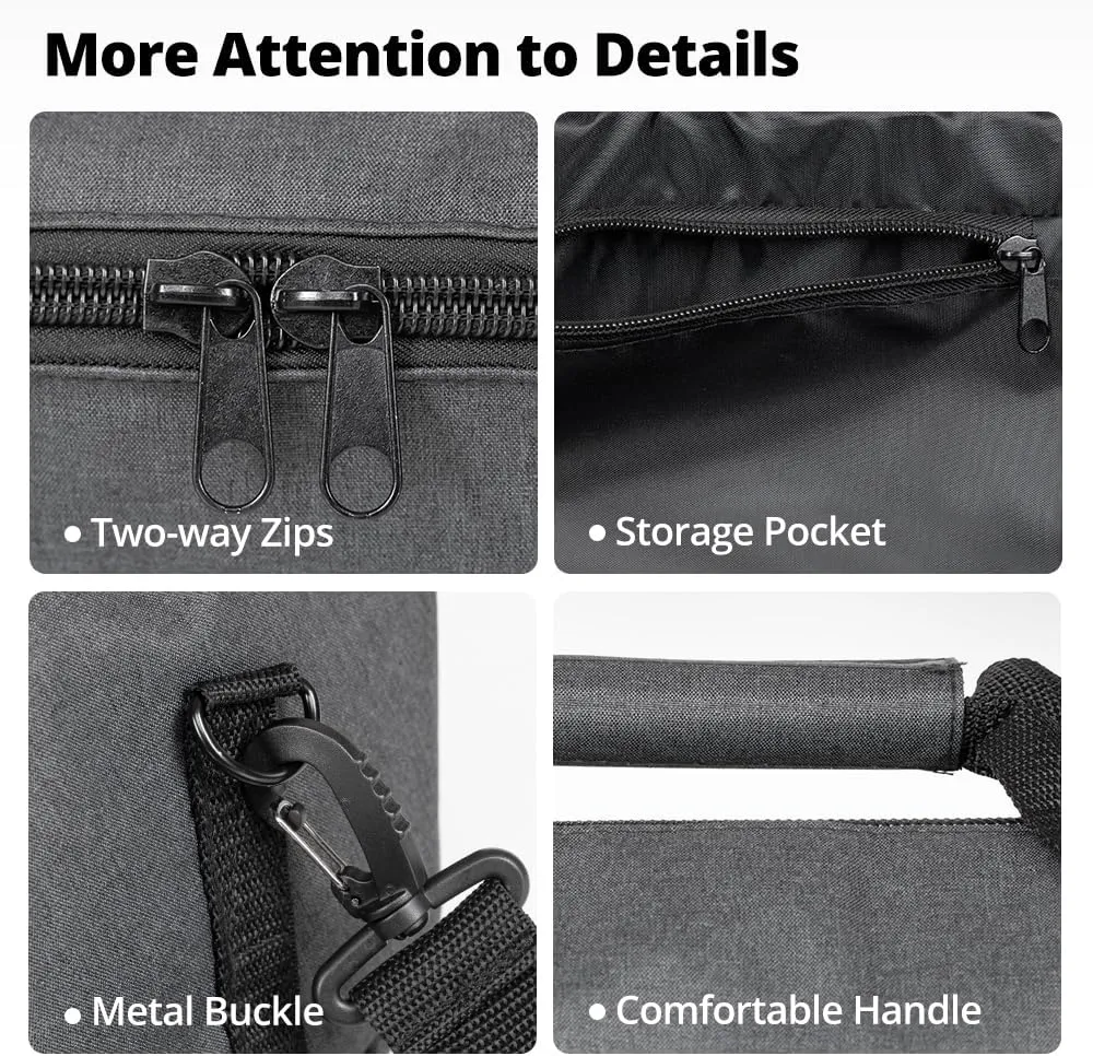 AMBITFUL Widened Version Tripod Carrying Case Bag 21/25/31/39/43/47/51/55/ for Light Stands,Boom Stand,Umbrella and Tripod Photography Accessories (21.65in(55cm)*Φ7.08in(18cm))