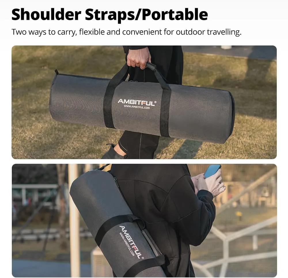 AMBITFUL Widened Version Tripod Carrying Case Bag 21/25/31/39/43/47/51/55/ for Light Stands,Boom Stand,Umbrella and Tripod Photography Accessories (21.65in(55cm)*Φ7.08in(18cm))