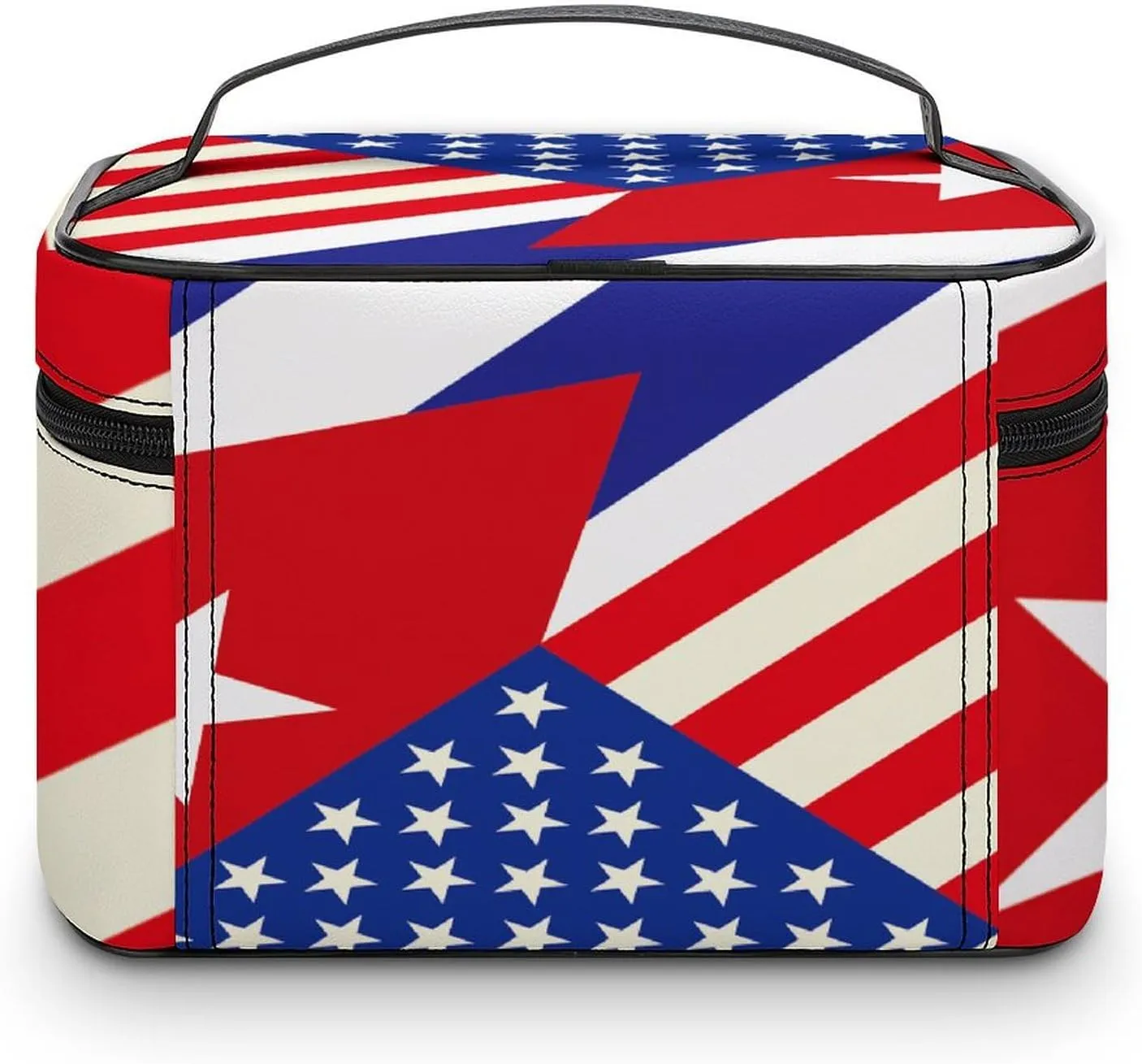 American Cuban Flag Large Capacity Portable Makeup Bag And Wash Bag