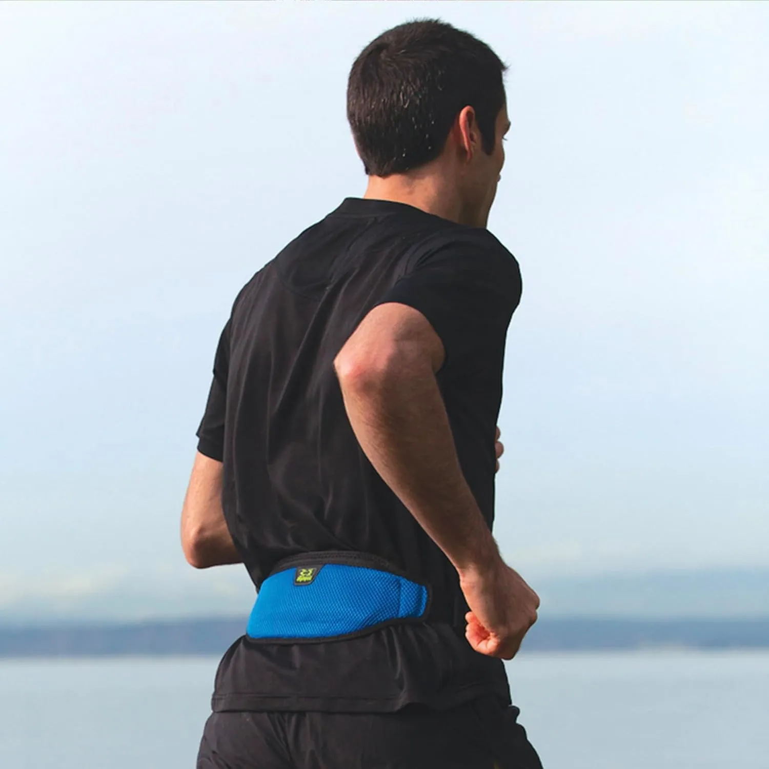 Amphipod AirFlow Lite Waistpack, Minimalist Runners Storage Fanny Waist Pack for Running, Jogging & Walking, Men & Women - Hi-Viz - L
