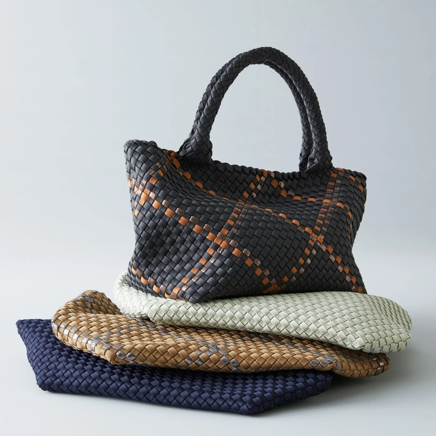 Amsterdam Crossbody Tote - Pewter