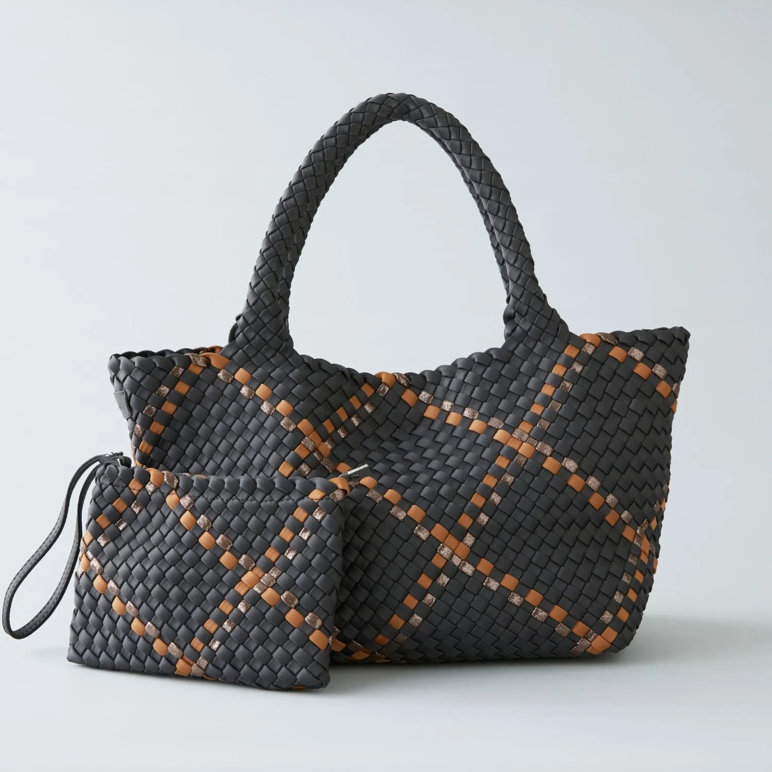 Amsterdam Crossbody Tote - Pewter